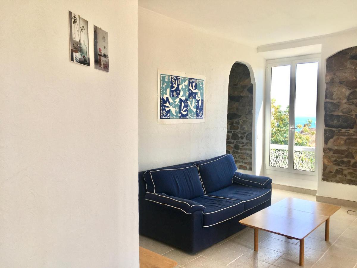 bel appartement lumineux joyeux spacieux, vue mer Menton Extérieur photo